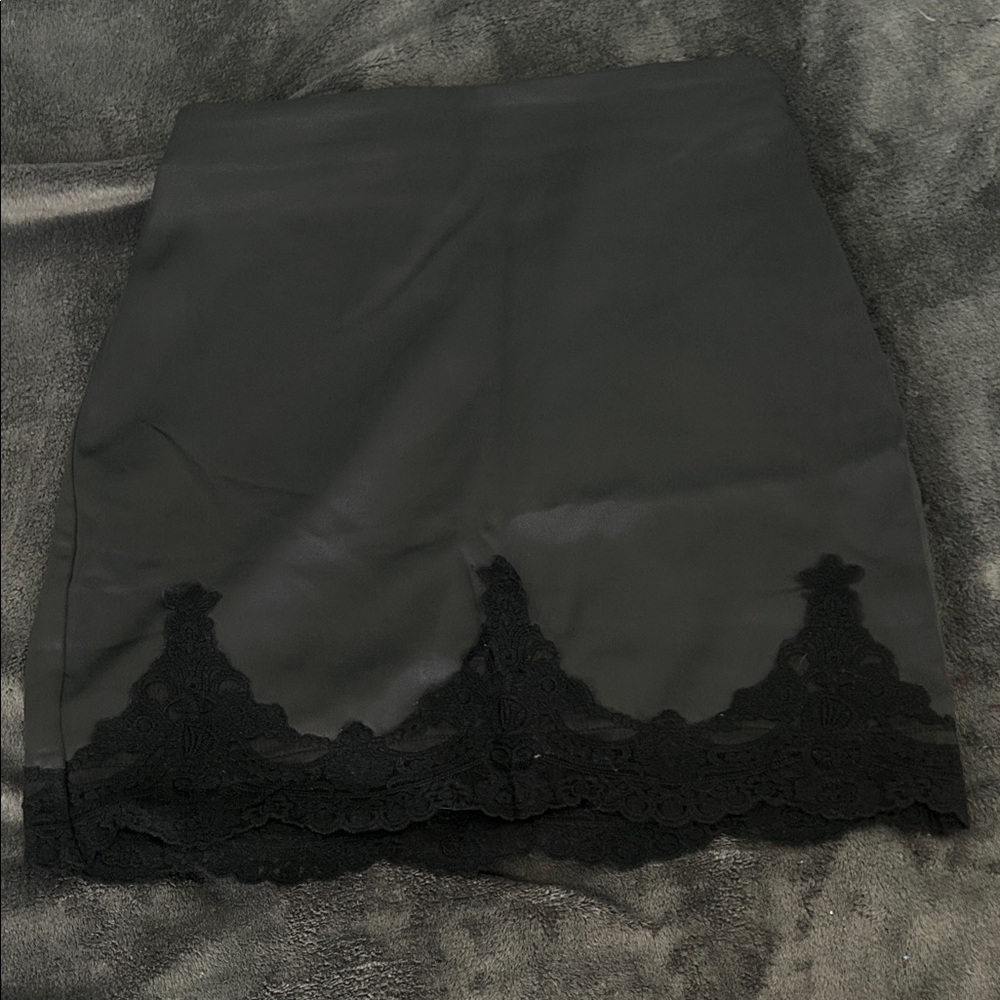 Urban Outfitters Black Lace Pencil Skirt